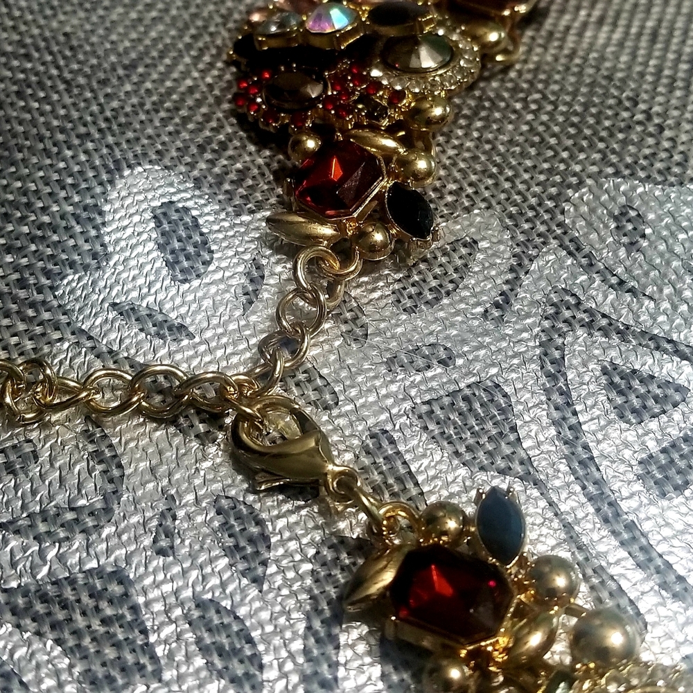 Multi Color Rhinestone Statement W/Geometric Shap… - image 5